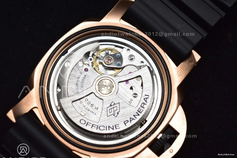 Edition W Black Black Best PAM1070 434 on Rubber 1:1 P Dial Tailored Strap SBF 0514